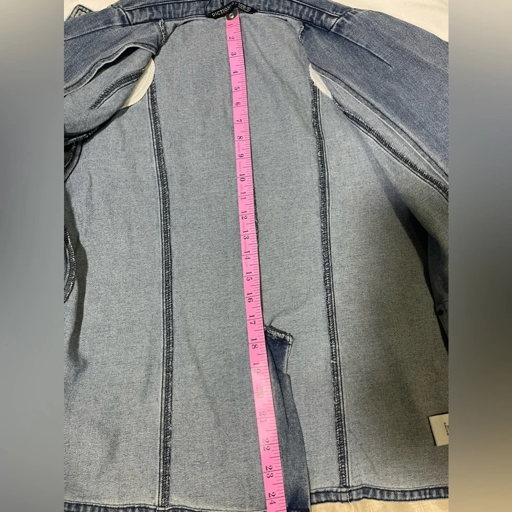 Dictionary Denim Blazer Jacket - Picture 10 of 12